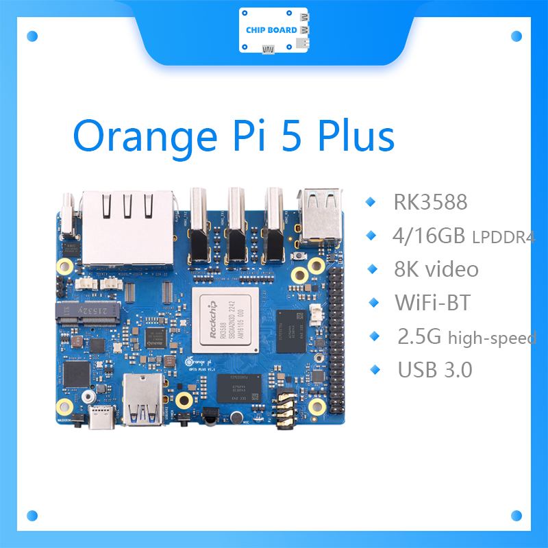 Radxa Rock 5B 16Gb - Orange Pi 5 Plus คอมพิวเตอร์บอร์ดเดี่ยว RK3588