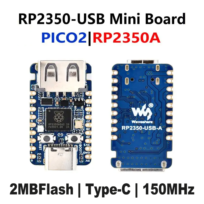 Banana Pi Bpi-M5 - Raspberry Pi Pico 2 RP2350-USB-A บอร์ดพัฒนาขนาดเล็กแบบดูอัลคอร์