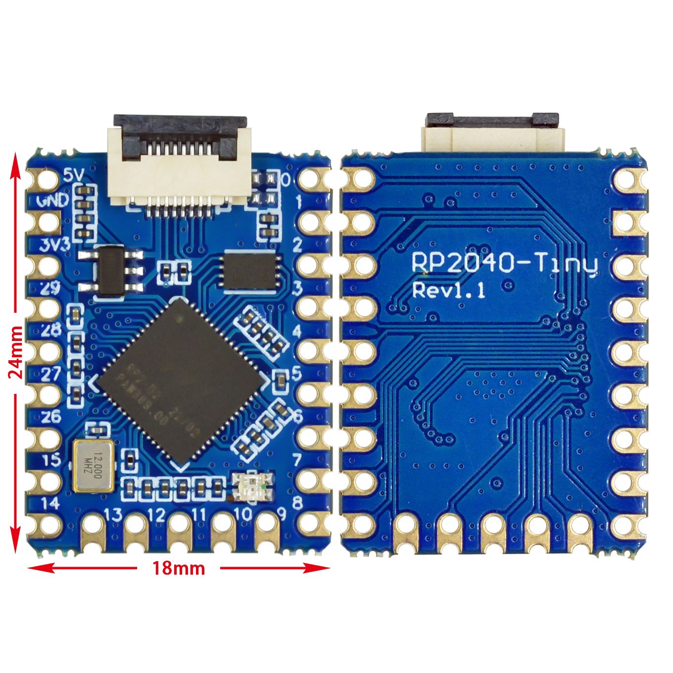 โมดูลบอร์ดพัฒนา RP2040-Tiny RP - Banana Pi Bpi-M5 บทวิจารณ์และราคา